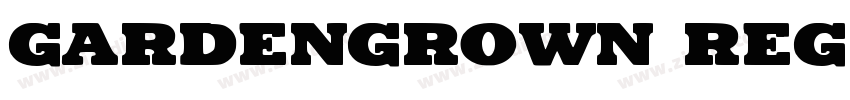 GARDENGROWN REGULAR字体转换